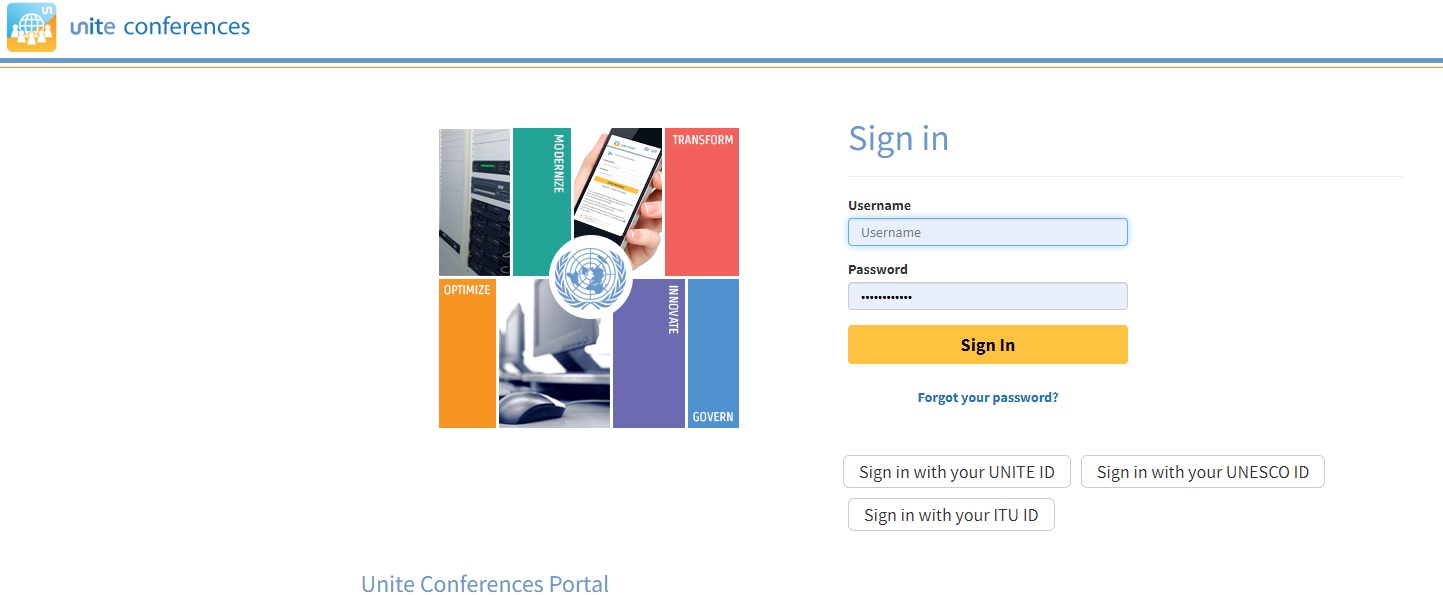 Unite Conferences Portal